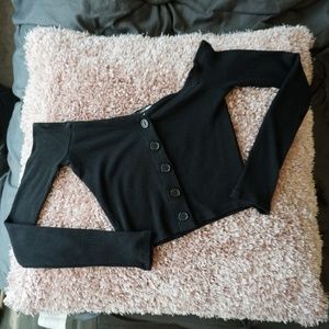 Black Off Shoulder Top